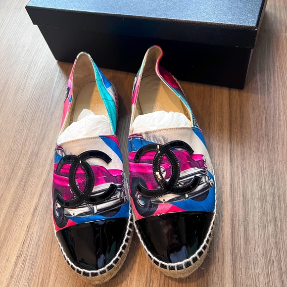Chanel multicolor espadrilles size 38 - Picture 1 of 13